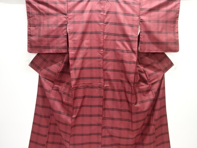 JAPANESE KIMONO / OSHIMA TSUMUGI / ENSEMBLE / WOVEN GRID 